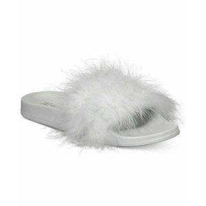 INC International Concepts Feather Slippers